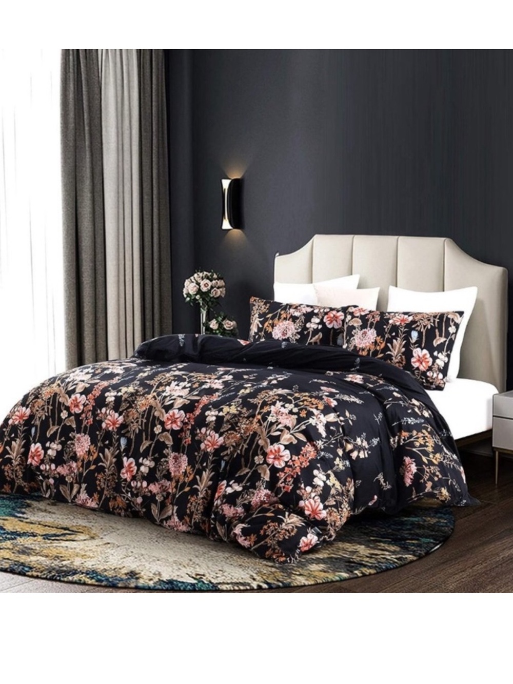 Soft Bedding Duvet Cover Set Lightweight Floral
